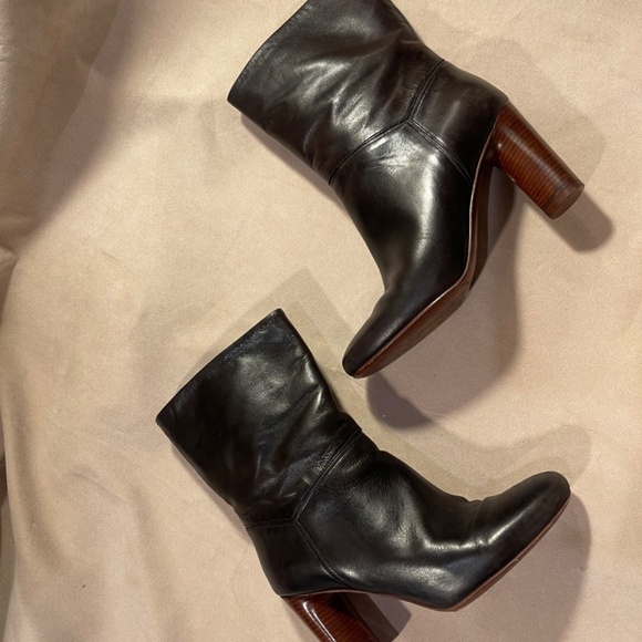 Black Leather Ankle Boots Marc Jacobs Y2k - Picture 3 of 7